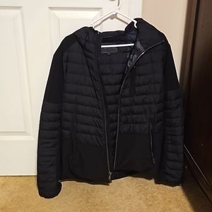 Michael Kors men's M full zip puffer jacket with hood